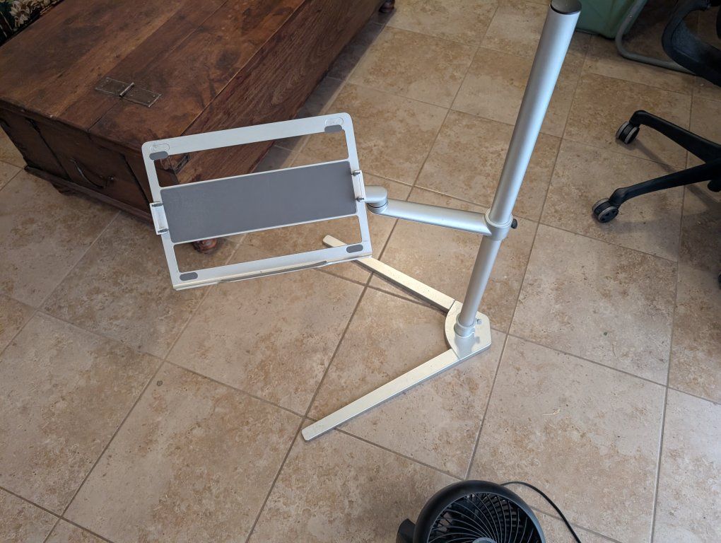Adjustable Laptop Stand - Floor Standing Desk Mount for Laptops