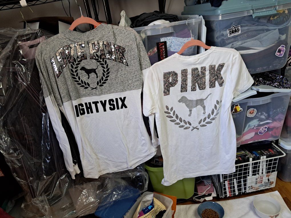 two Victoria secret shirts