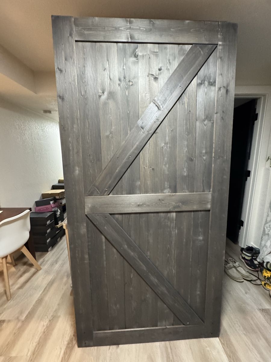 BRAND NEW 42x72” Barn Door Sliding Door Panel & Hardware