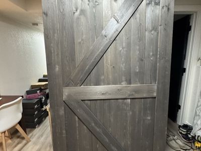 BRAND NEW 42x72” Barn Door Sliding Door Panel & Hardware