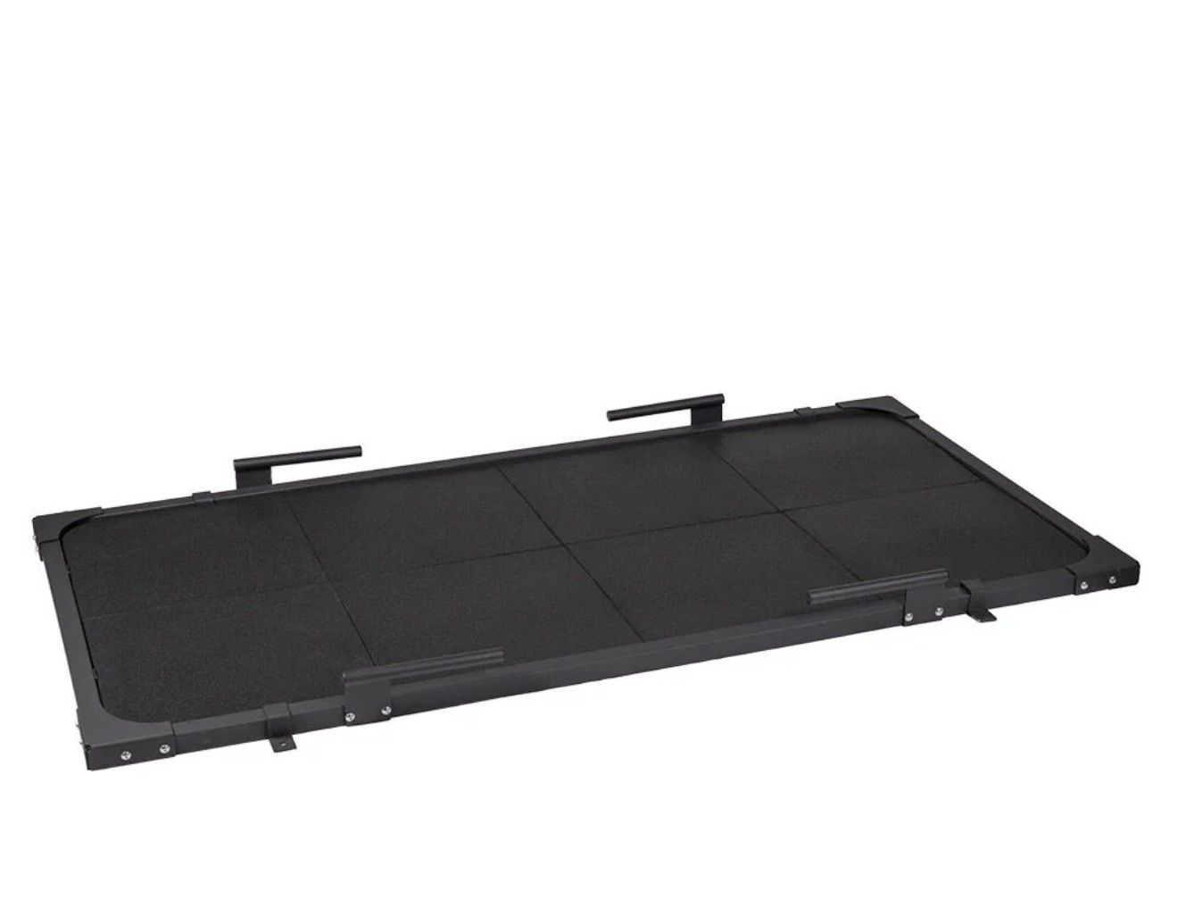 Heavy-Duty Weightlifting Deadlift Platform with Metal Frame & 8 Rubber Tiles