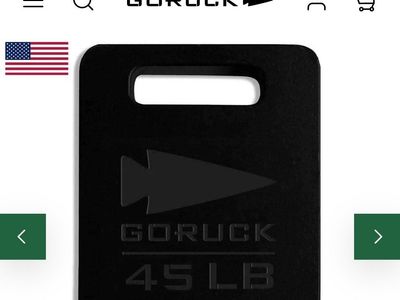 GO RUCK Vest Plates 10lb, 20lb, 30lb, 45lb
