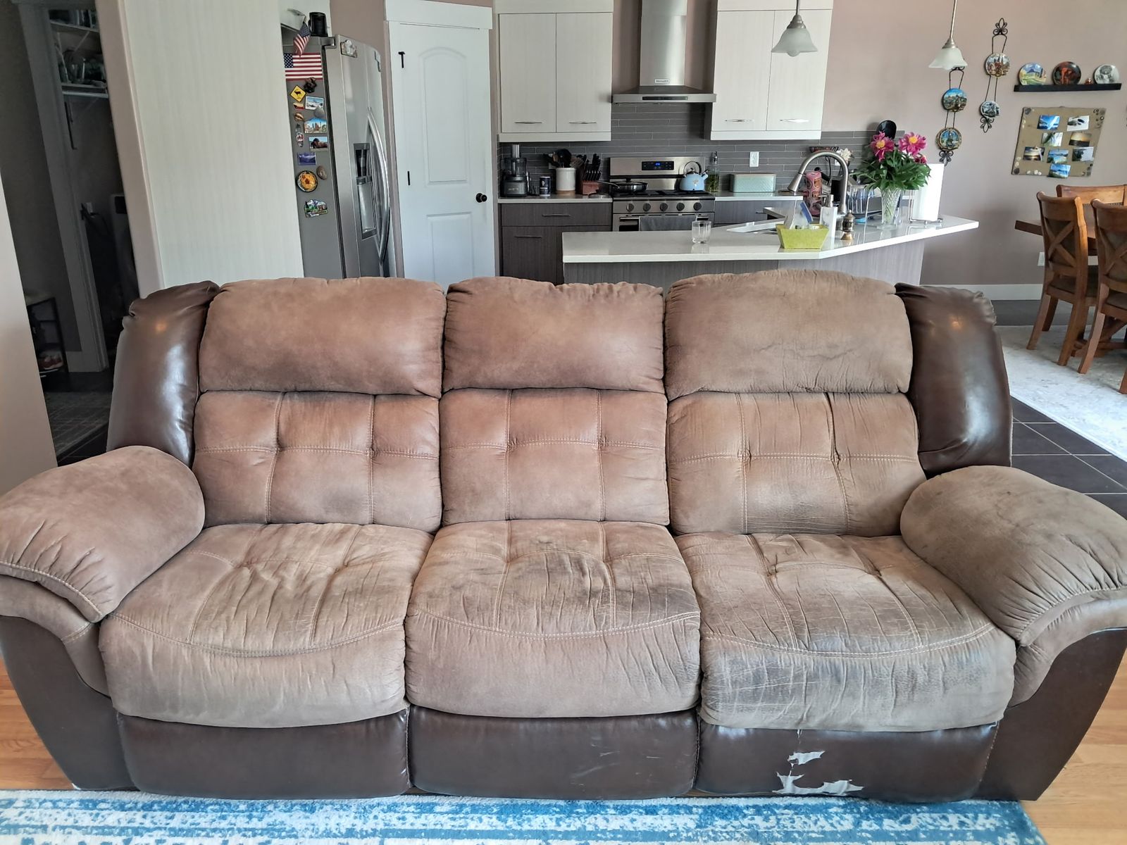 reclining sofa