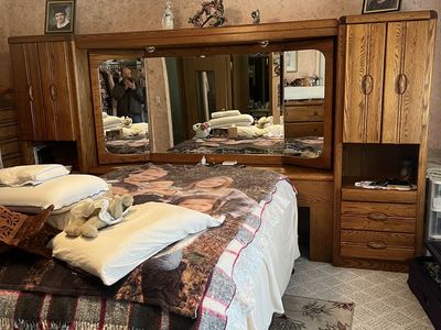 Headboard with Shelves