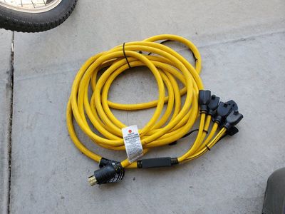 25ft 4 prong generator extension adapter