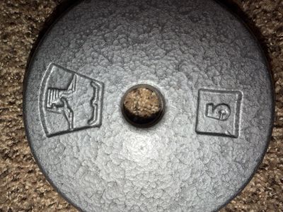10 weight plates 5 lbs