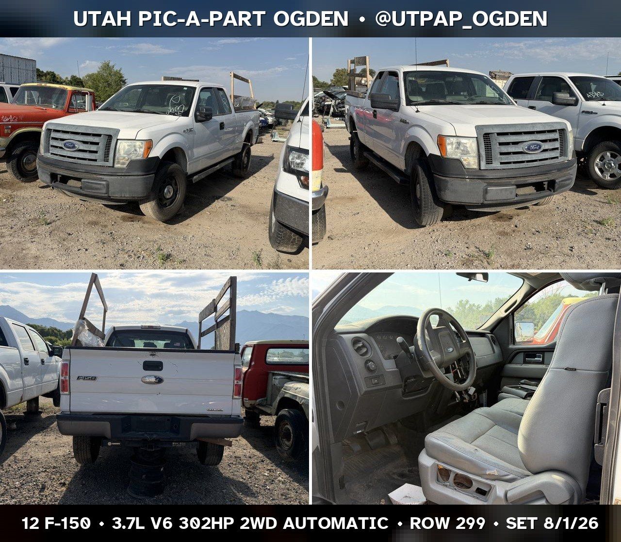 New Arrival - 2012 Ford F-150 Parts - UTPAP Ogden