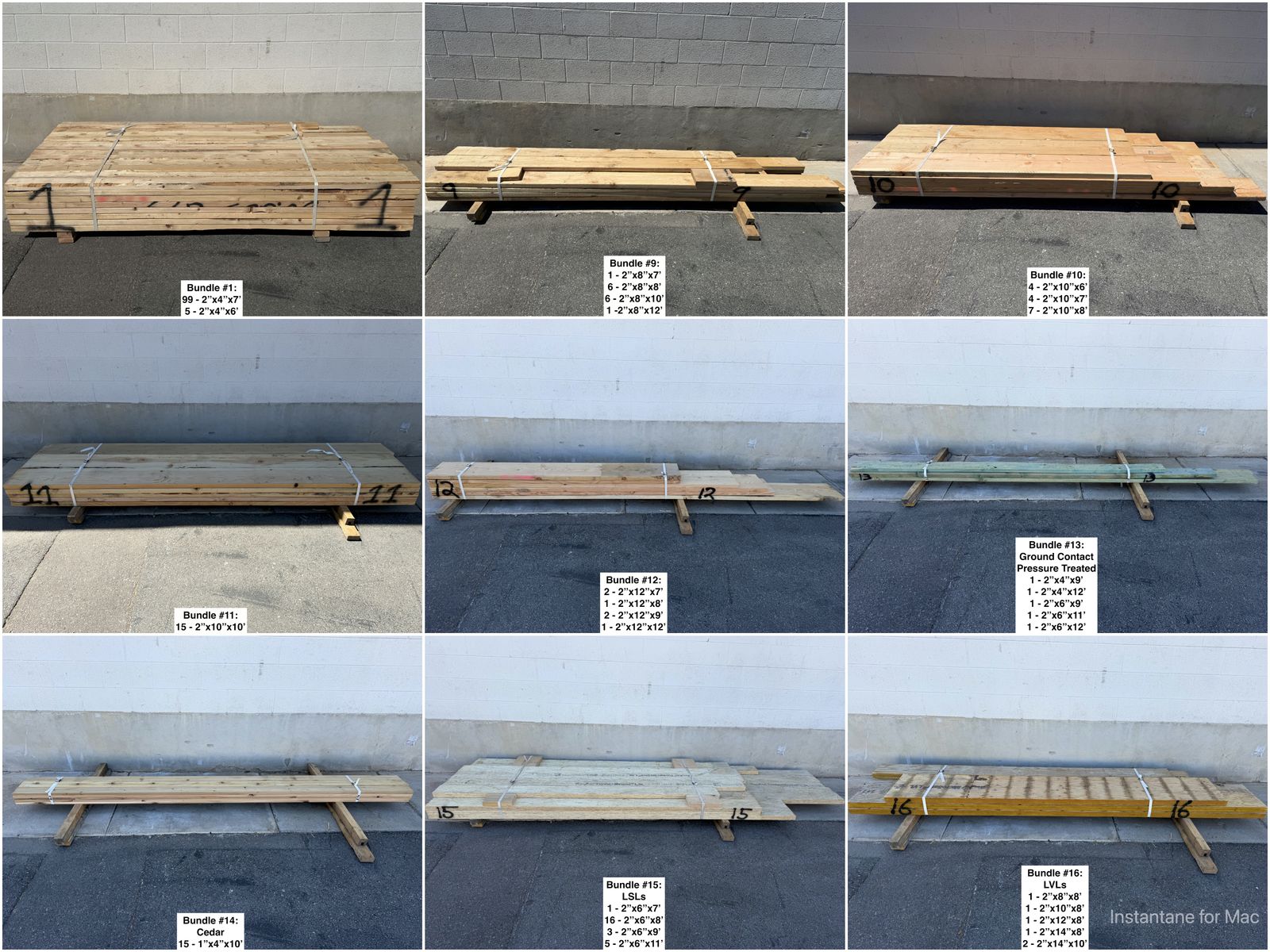 40% OFF! New Framing Lumber - 2x4, 2x8, 2x10, 2x12, LSLs, LVLs, TJIs - Various Lengths - SOLD IN BUNDLES ONLY