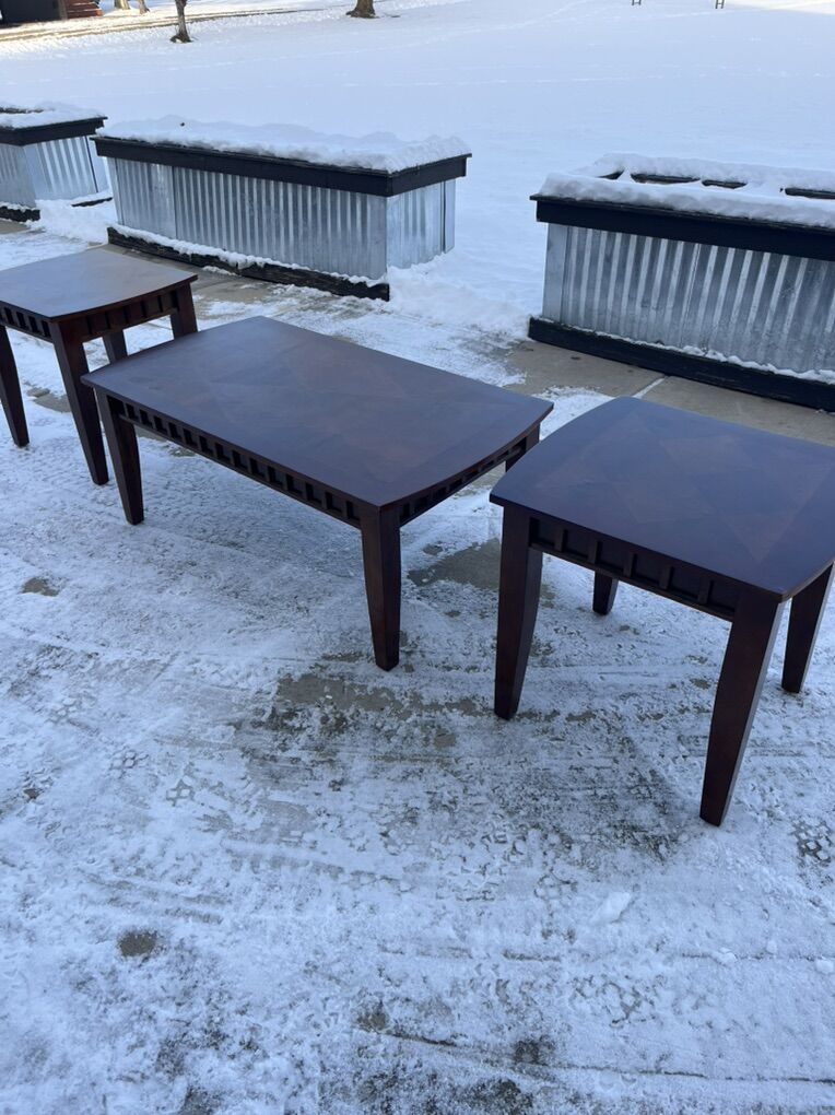 Coffee Table and Two End Tables