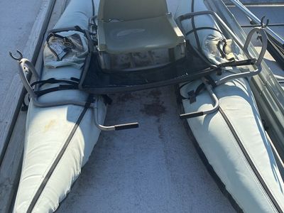 Pontoon Boats with Seat and Oars