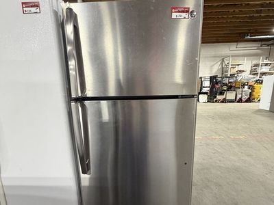 GE Appliances Stainless Steel Top Freezer Refrigerator