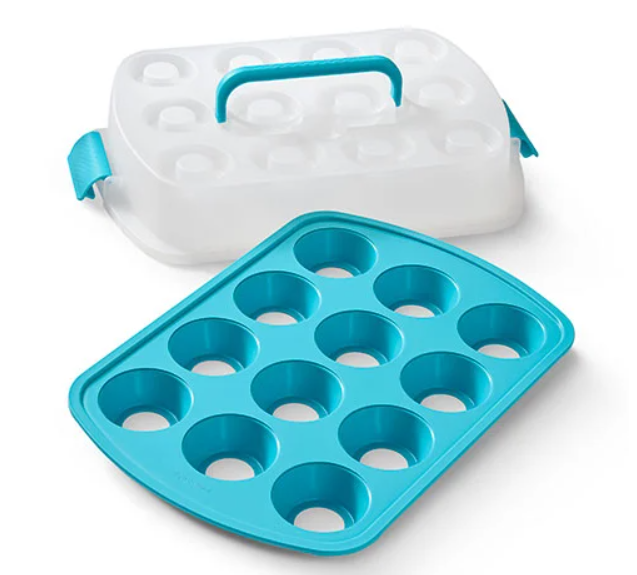 Pampered Chef Cupcake and Muffin Carrier Storage Container with Insert Tray
