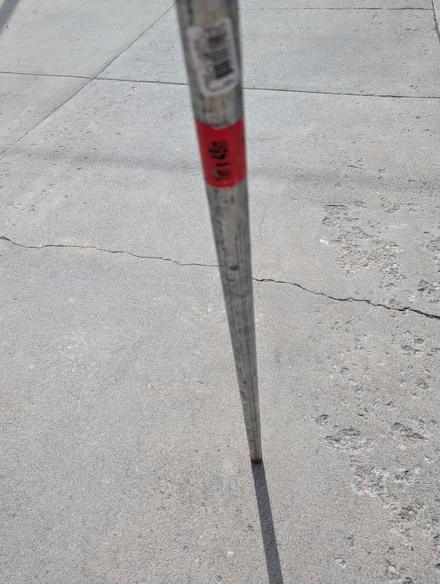 4 Foot By 1 Inch Galvanized Steel Leverage Bar