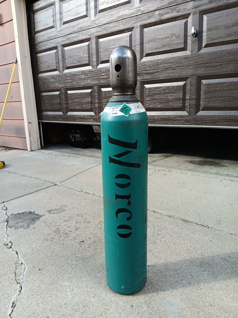 FULL argon and carbon dioxide welding tank 