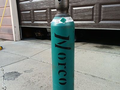 FULL argon and carbon dioxide welding tank