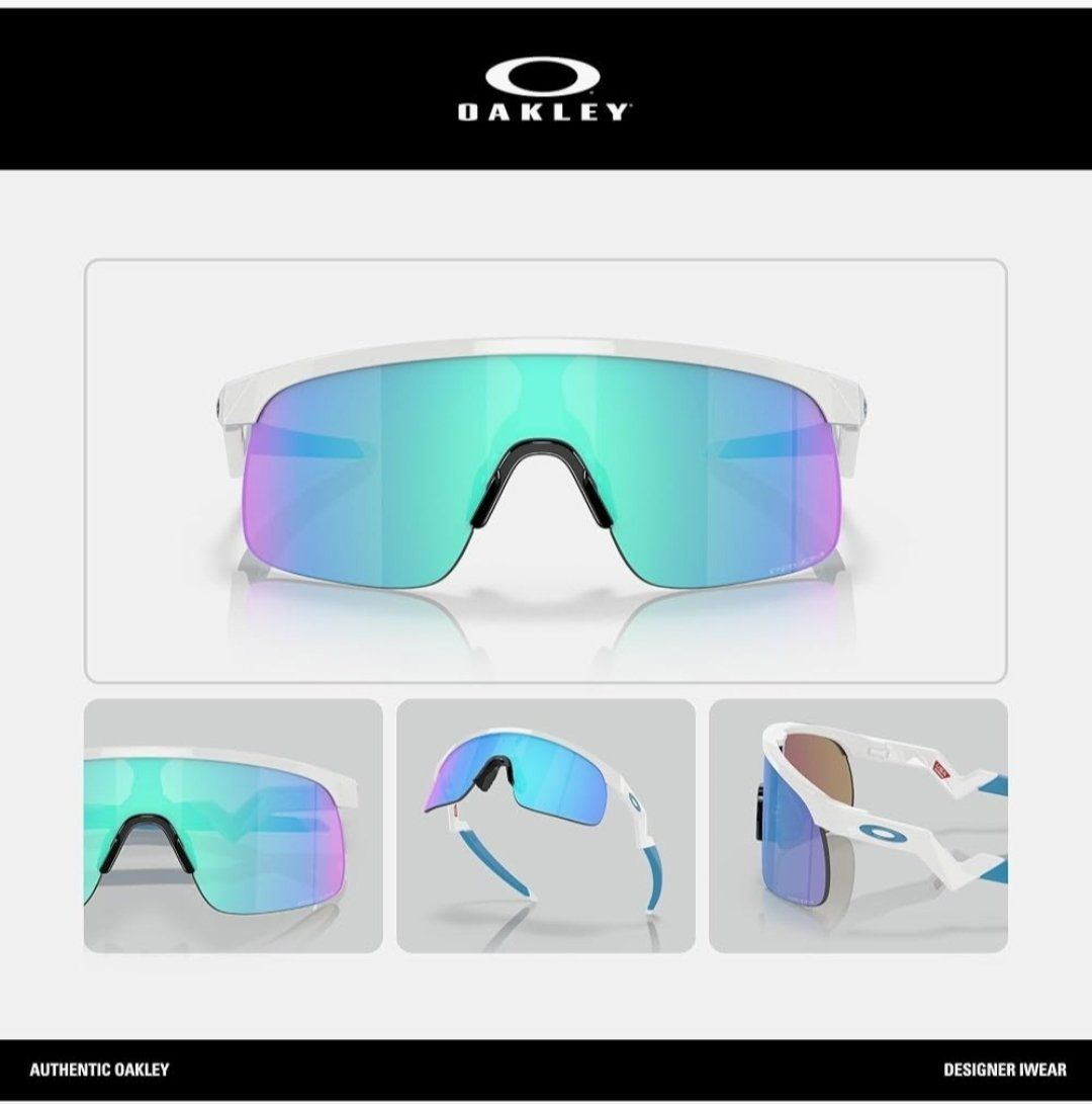 NEW - Oakley Resistor Youth Sunglasses –Polished White / Prizm Sapphire – OO9010-0350