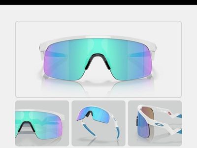 NEW - Oakley Resistor Youth Sunglasses –Polished White / Prizm Sapphire – OO9010-0350