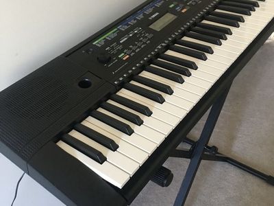Yamaha Piano, Wall Adapter & Keyboard Stand