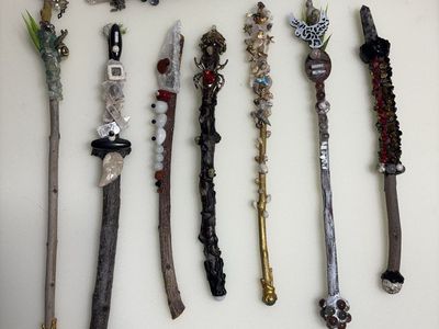 Magic crystal wands
