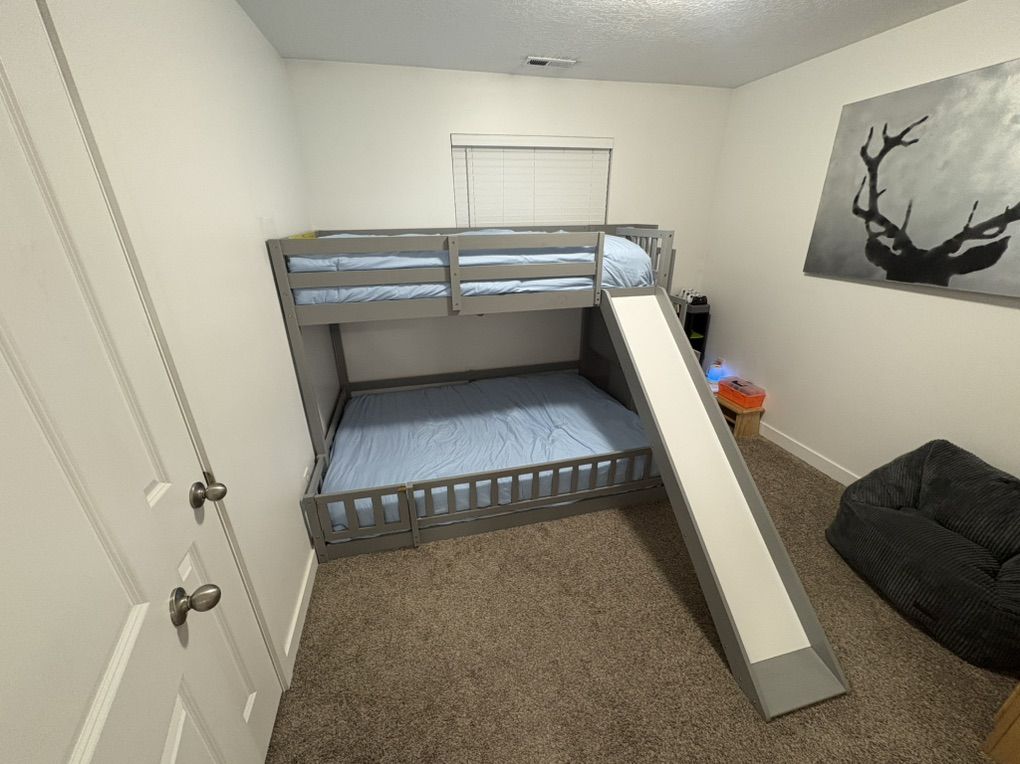 Kids Bunk Bed With Slide & Storage