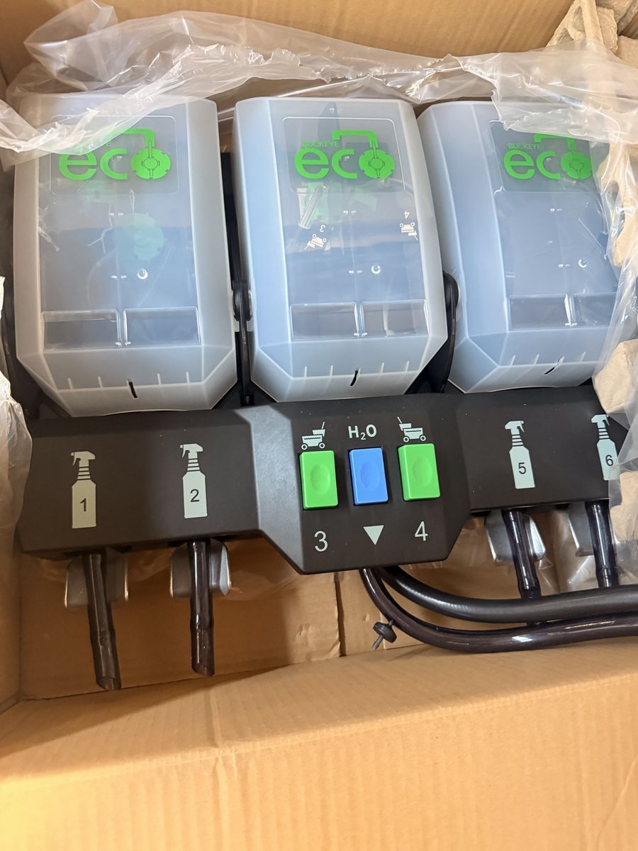 New Buckeye ECO Chemical Dispensing System – Complete 3-Unit Assembly – Commercial Cleaning