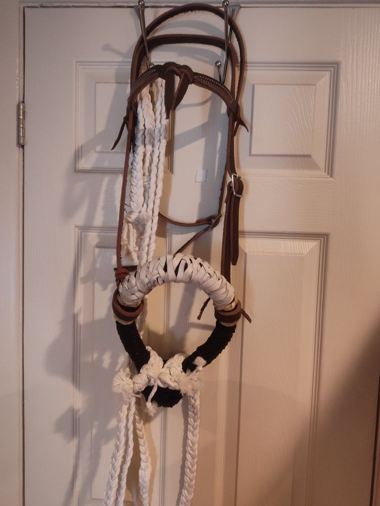Handmade bozelle Bridle with reins