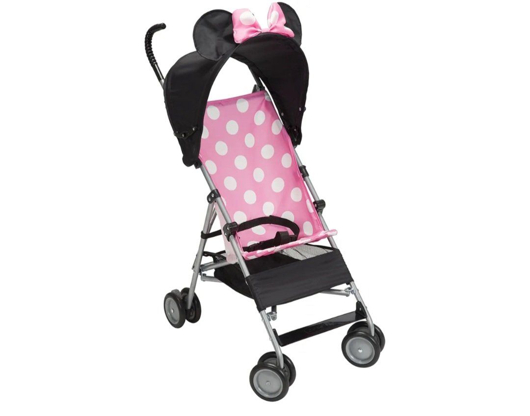 Minnie Mouse Polka Dot Pink Umbrella Stroller