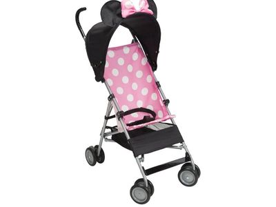 Minnie Mouse Polka Dot Pink Umbrella Stroller