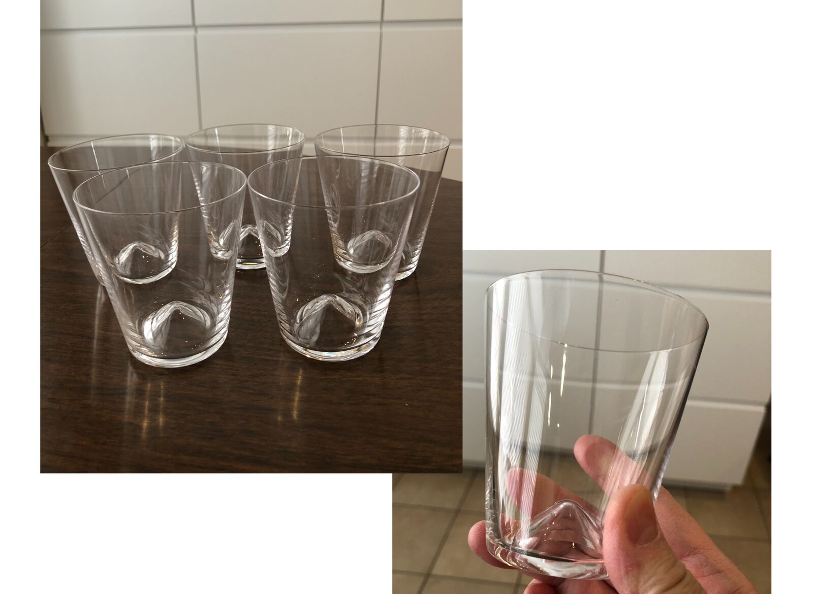 (5) Short Tumblers Small Drinking Glasses Cups Rocks Glasses Lowball Glasses Clear Wet Bar