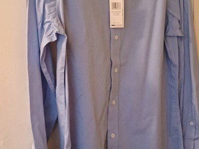 light blue Nick Graham long sleeve dress shirt nwt