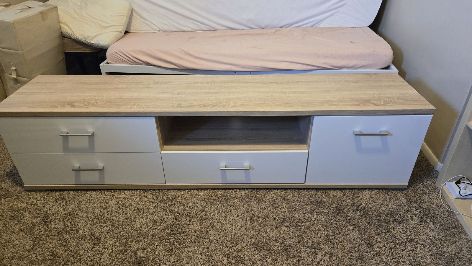 Modern Low Storage Cabinet / TV Stand – Excellent Condition