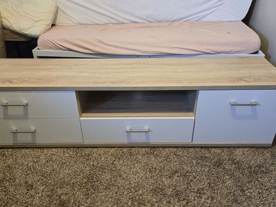 Modern Low Storage Cabinet / TV Stand – Excellent Condition