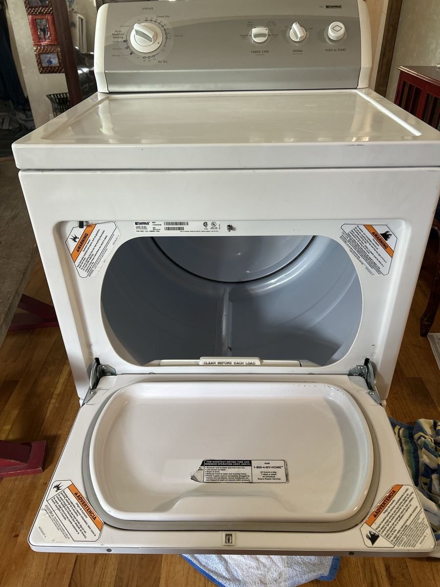 Kenmore Electric Dryer - No Heat Function, 3-Prong, White - As Is
