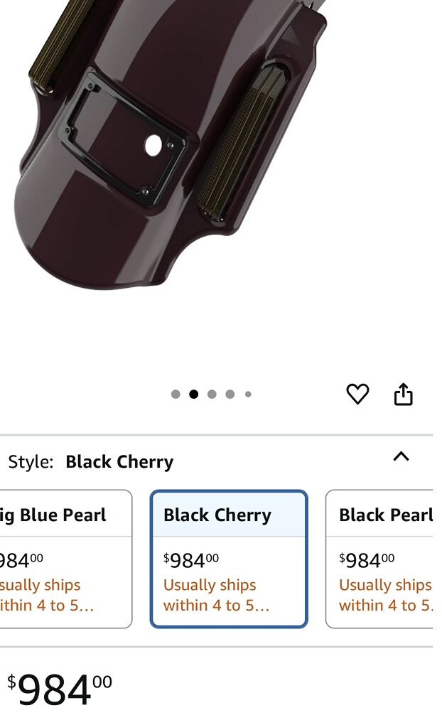 NEW! Harley Dominator Rear Fender