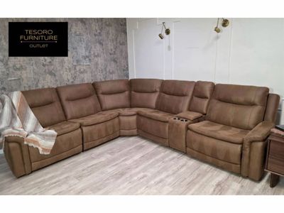 SIMMS UPHOLSTERED RECLINER SECTIONAL WE OFFER DELIVERY