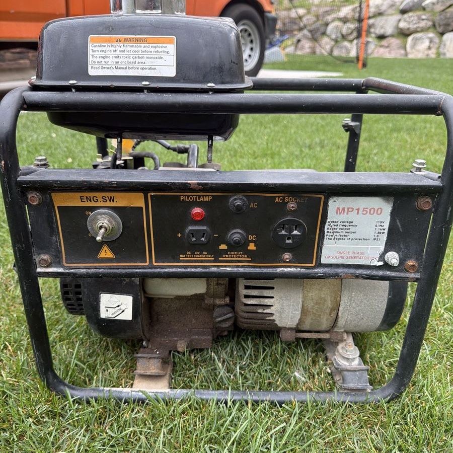 Multi-Power MP1500 Gasoline Portable Generator - Tested & Working