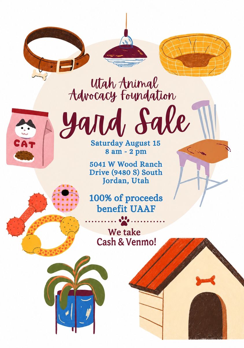 Yard Sale Animal Fundraiser- South Jordan