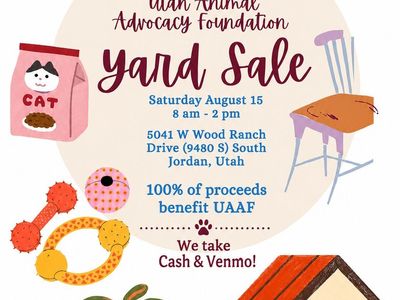 Yard Sale Animal Fundraiser- South Jordan