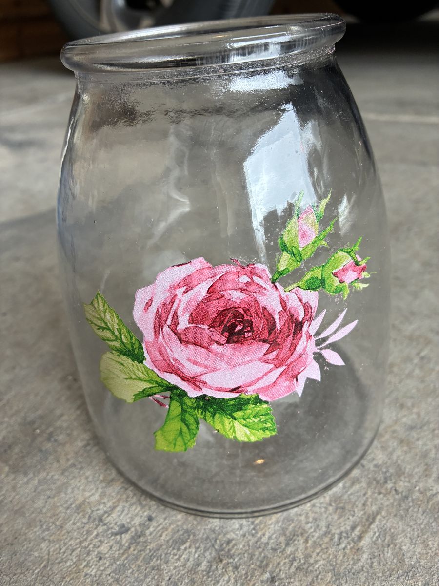 Floral Glass Vase