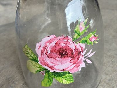 Floral Glass Vase