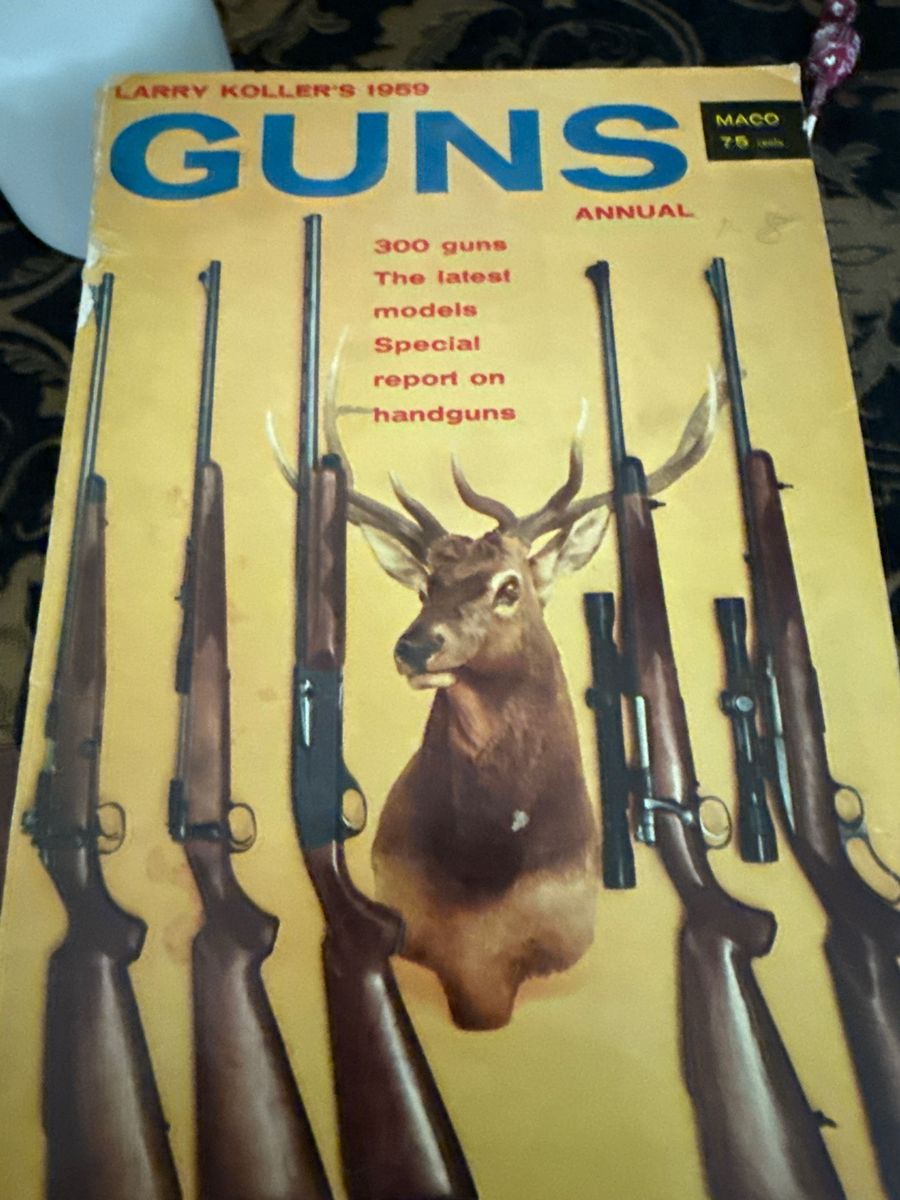 Larry Koller's 1959 Guns Annual Magazine Vintage Firearms Publication