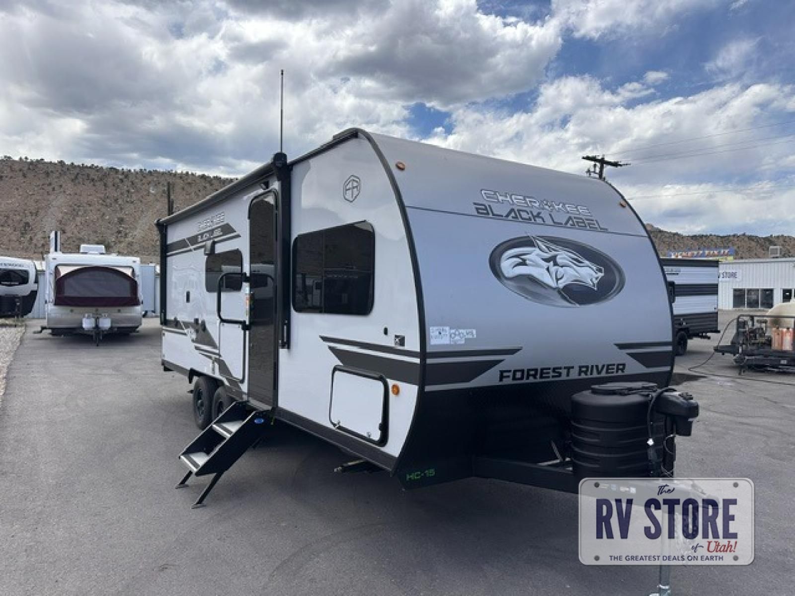2027 Forest River RV Cherokee Grey Wolf Black Label 21ABBL Travel Trailer Front Bedroom|Rear Bath