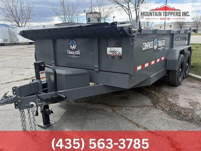 NEW COMPASS 7X14 HEAVY DUTY DUMP TRAILER