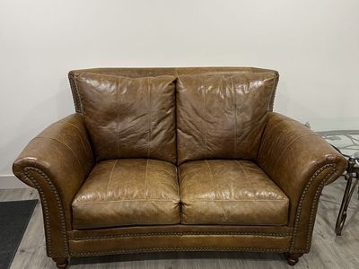 Leather Love Seat