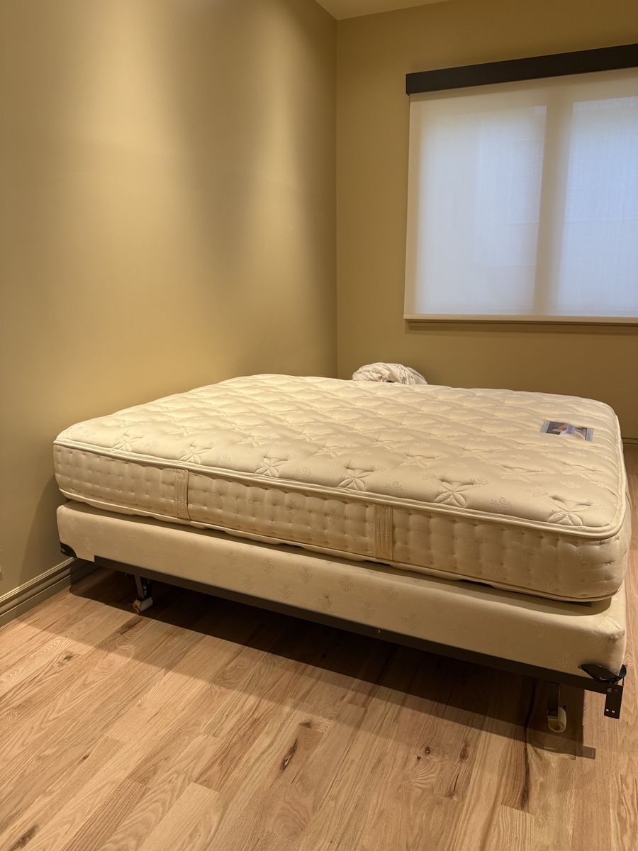 Free Queen and Full bed with mattress, box spring, and frame