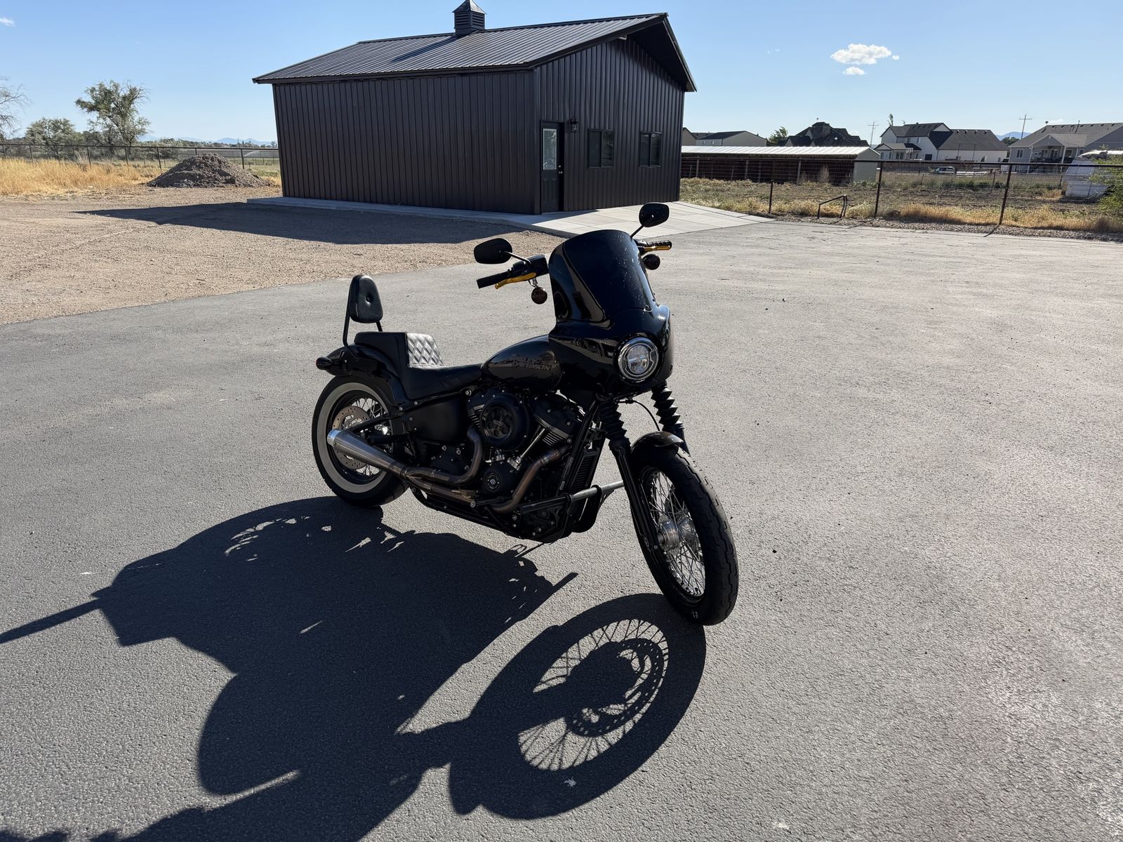 2019 Harley-Davidson Street Bob 107, Low Miles, Saddleman Seat, Two Brothers Exhaust, Sissy Bar