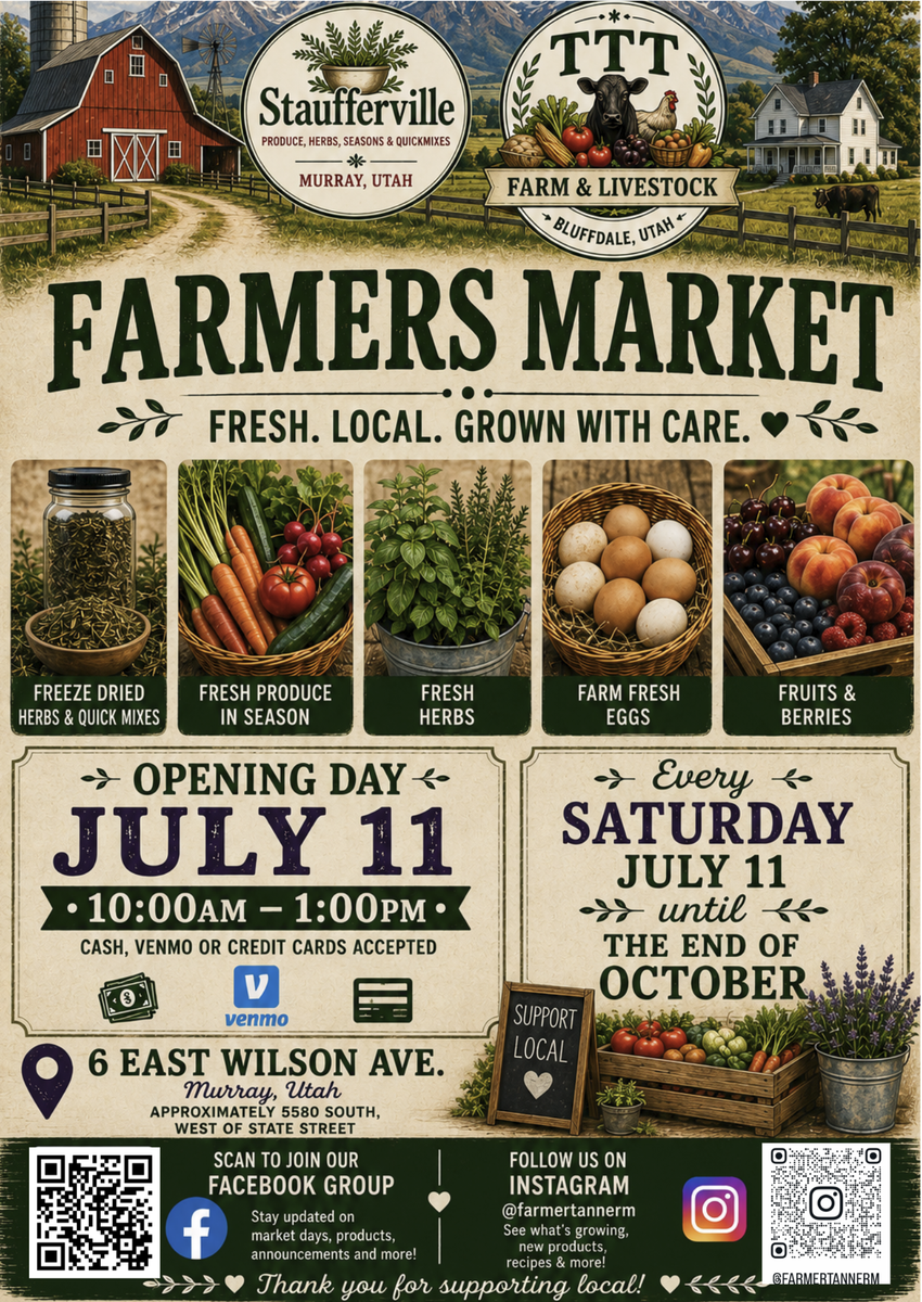 Farmers Market (Staufferville Farm & TTT Farm and Livestock)