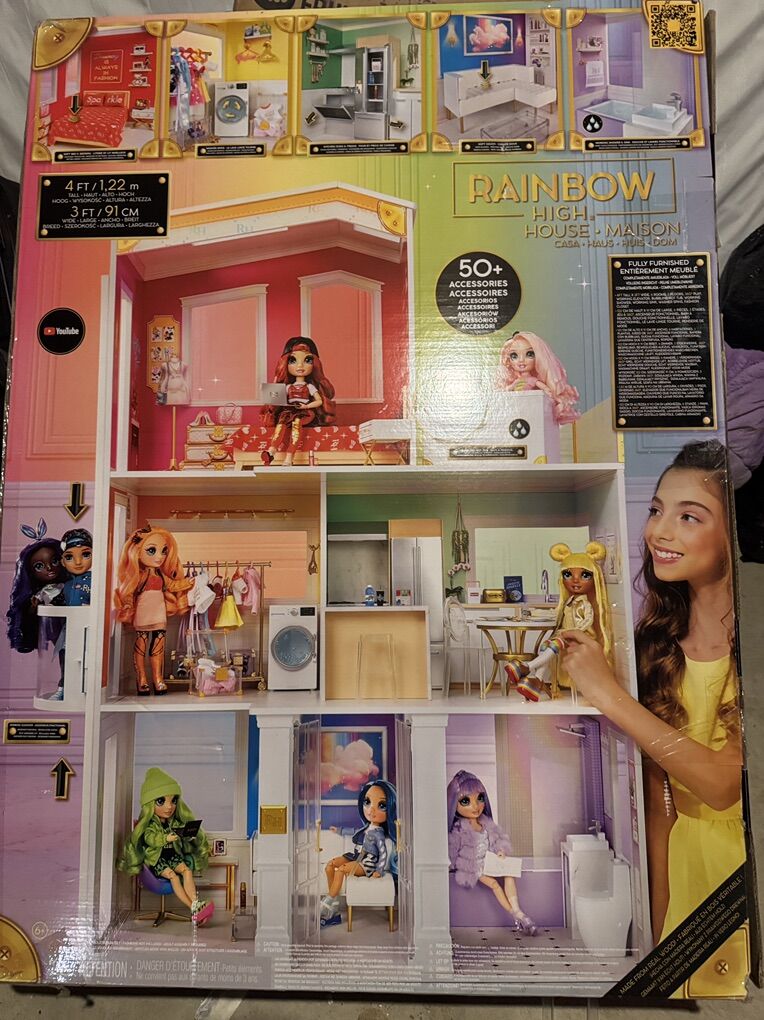 Rainbow Hogh Doll House- MaisoN Fully Furnished