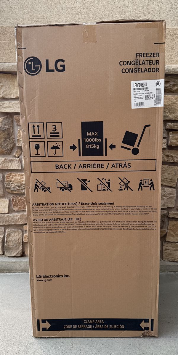 NEW LG 5.8-cu ft Upright Freezer
