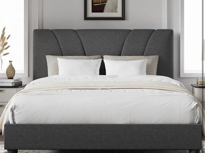 Brand New Upholstered Platform Full Size Bed Frame